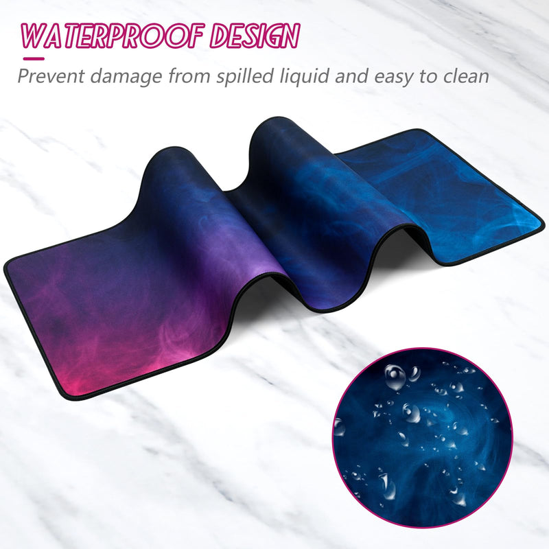 YUWLDD Mouse Pad Gaming Large Desk Pad (31.5 x 11.8 x0.12 inch) Washable Mouse Pad Laptop Desk Mat, Japanese Mouse Pad with Anti-Slip Rubber Base, Extended Mouse Pad for Office & Home.