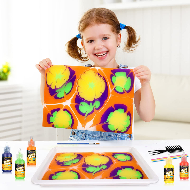 Water Marbling Paint for Kids - Arts and Crafts for Girls & Boys Crafts Kits Ideal Gifts for Kids Age 6+ 8-12