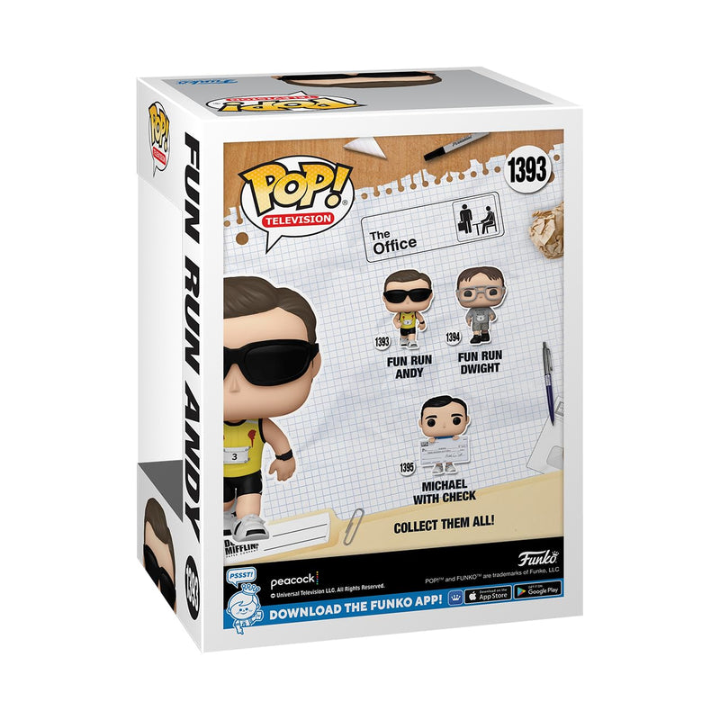 Funko POP! TV: the Office - Fun Run Andy Bernard - Collectable Vinyl Figure - Gift Idea - Official Merchandise - Toys for Kids & Adults - TV Fans - Model Figure for Collectors and Display