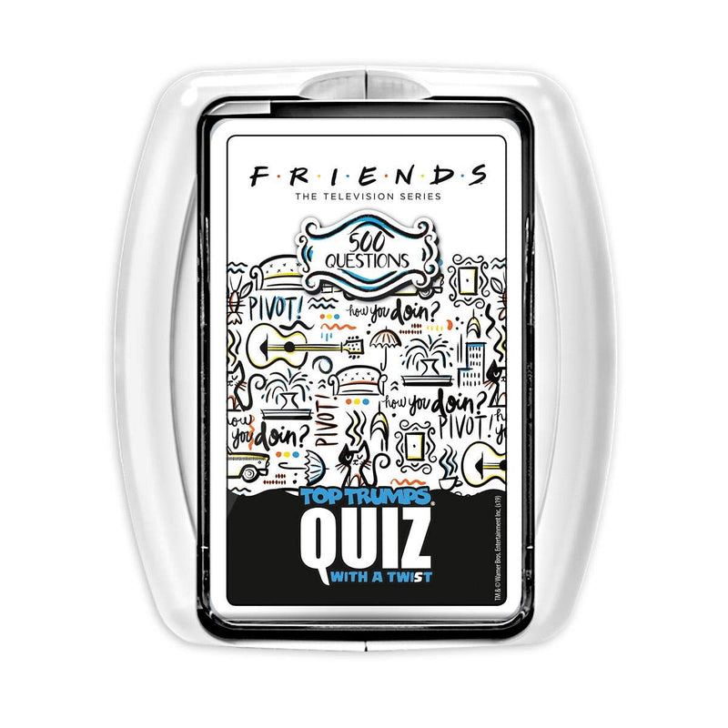 Top Trumps Friends Quiz Game, 500 questions on the hit TV Series, how well do you know Ross, Rachel, Monica, Phoebe, Chandler and Joey, gifts and toys for Boys, Girls and adults Aged 8 plus