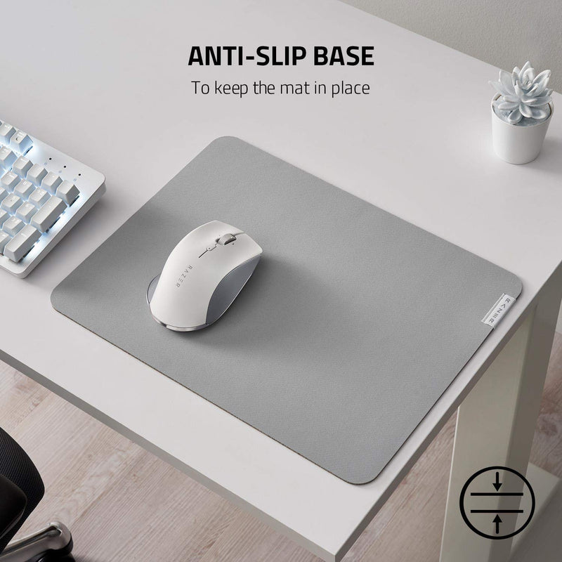 Razer Pro Glide - Soft Mouse Mat for Office Productivity (Thick and High-Density Rubber Foam, Textured Micro-Weave Cloth Surface, Anti-Slip Base, 360 x 275 x 3mm) Grey