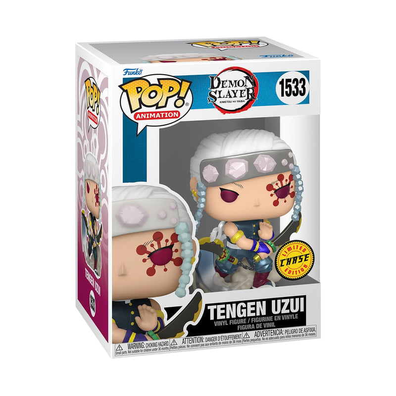 Funko POP! Animation: Demon Slayer - Tengen Uzui - 1/6 Odds for Rare Chase Variant - Metallic - Collectable Vinyl Figure - Gift Idea - Official Merchandise - Toys for Kids & Adults - Anime Fans