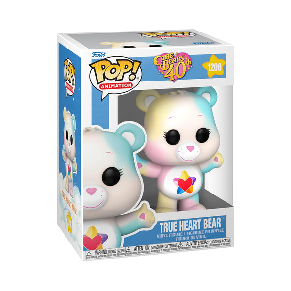 Funko POP! Animation: CB40- True Heart Bear - Translucent CH - Care Bears - Collectable Vinyl Figure - Gift Idea - Official Merchandise - Toys for Kids & Adults - TV Fans