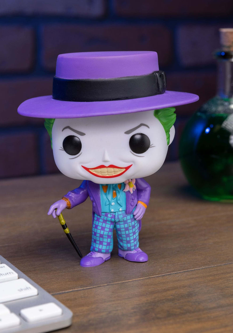 Funko POP! Heroes: DC Batman 1989 - the Joker With Hat - 1/6 Odds for Rare Chase Variant - DC Comics - Collectable Vinyl Figure - Gift Idea - Official Merchandise - Toys for Kids & Adults