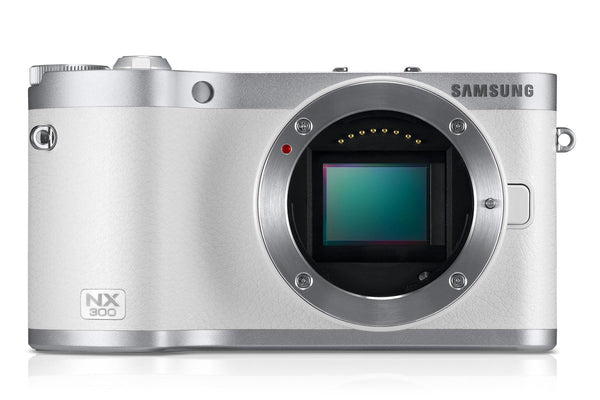 Samsung SMART NX300 Compact System Camera with 20-50mm Lens - White (20.3 MP, CMOS Sensor) 3.3 inch Amoled