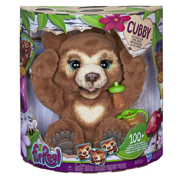 FurReal Hasbro E4591EP5 Friends Cubby The Curious Bear Interactive Plush Toy, Ages 4 And Up, Multicolor