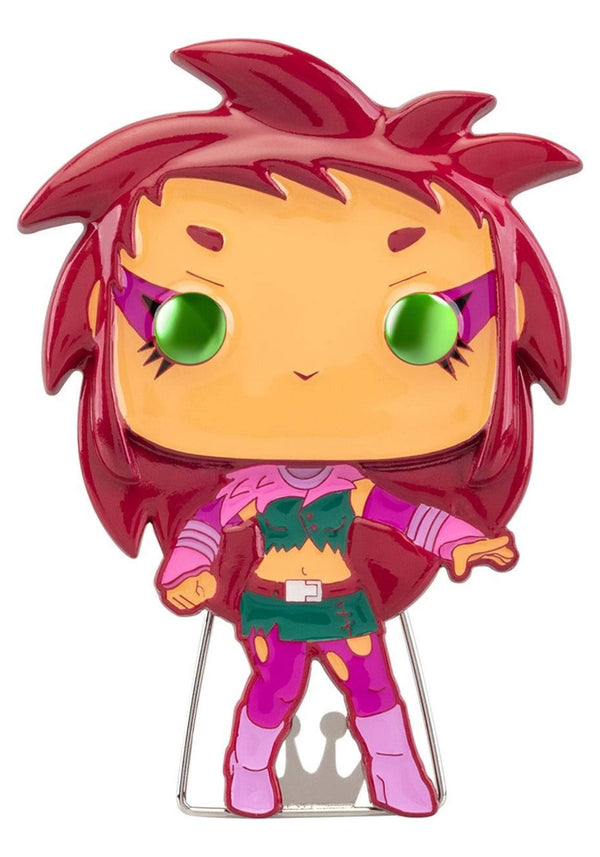 Funko Pop! Large Enamel Pin DC: Teen Titans - Starfire - STARFIRE - Teen Titans Go! Enamel Pins - Cute Collectable Novelty Brooch - for Backpacks & Bags - Gift Idea - TV Fans