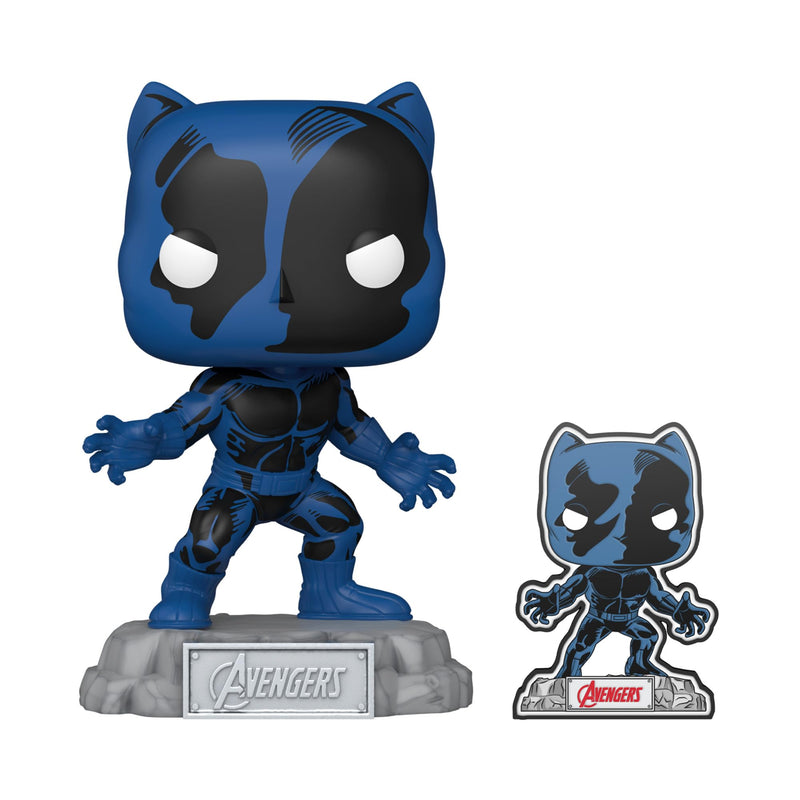 Funko POP! Marvel: A60- Comic Black Panther With Enamel Pin - Marvel Comics - Amazon Exclusive - Collectable Vinyl Figure - Gift Idea - Official Merchandise - Toys for Kids & Adults