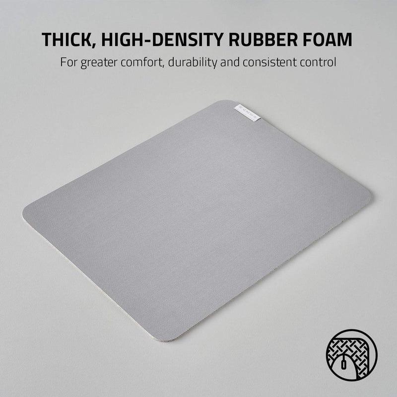 Razer Pro Glide - Soft Mouse Mat for Office Productivity (Thick and High-Density Rubber Foam, Textured Micro-Weave Cloth Surface, Anti-Slip Base, 360 x 275 x 3mm) Grey