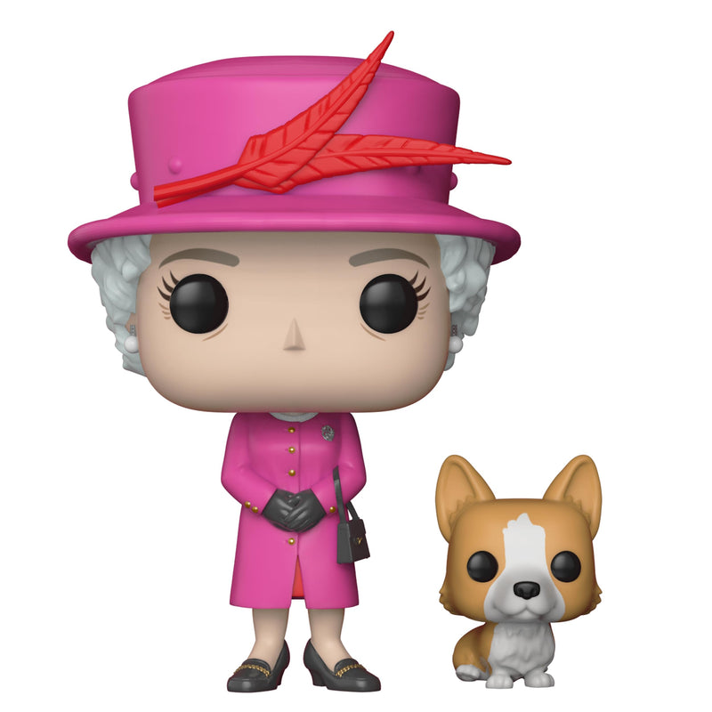 Funko POP! Queen Elizabeth II & Corgi Buddy: Royal Family - Collectable Vinyl Figure - Gift Idea - Official Merchandise - Toys for Kids & Adults - Model Figure for Collectors and Display