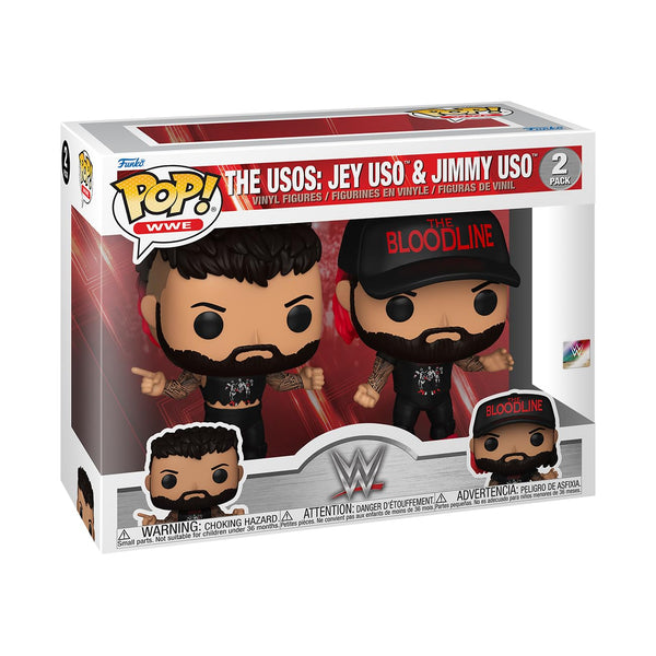 Funko POP! WWE: Jey Uso - (Uso Bros) Brothers 2PK - Collectable Vinyl Figure - Gift Idea - Official Merchandise - Toys for Kids & Adults - Sports Fans - Model Figure for Collectors and Display