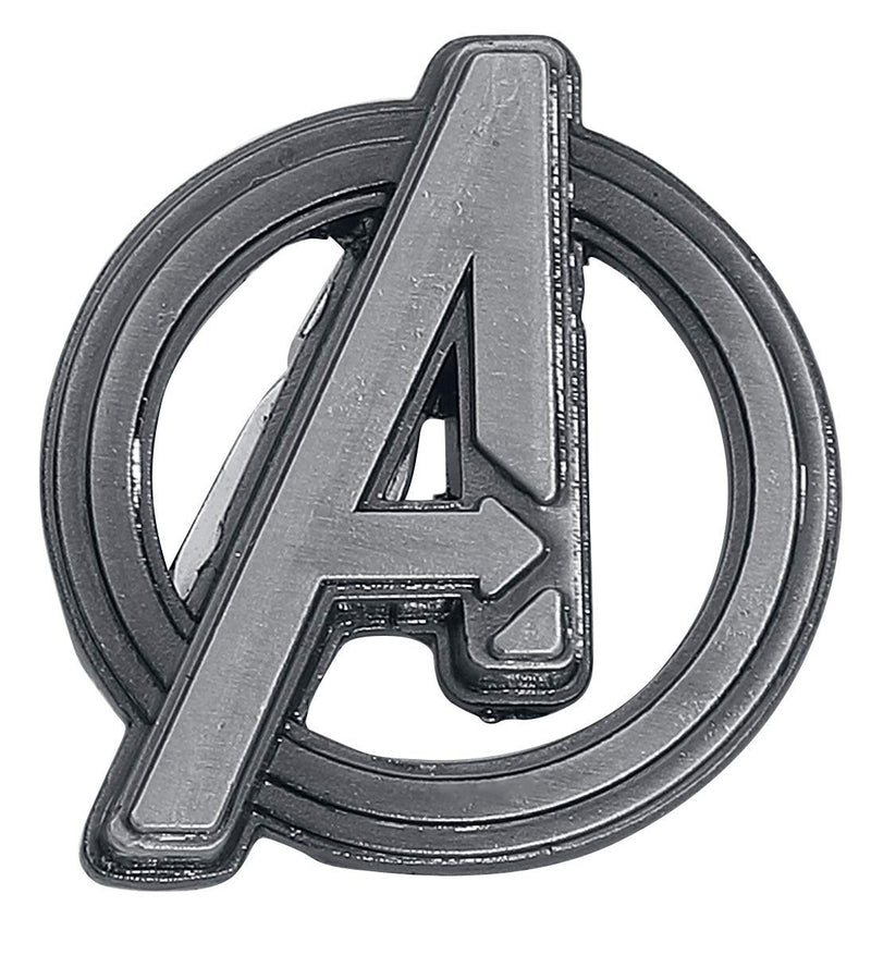 Marvel unisex adult Modern Marvel Avengers Logo Lapel Pin, Silver, 1 US