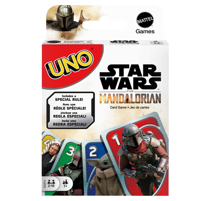 UNO Star Wars The Mandalorian in Storage Tin, Themed Deck & Special Rule, Gift for Kid, Adult & Family Game Nights, Ages 7 Years Old & Up, HJR23