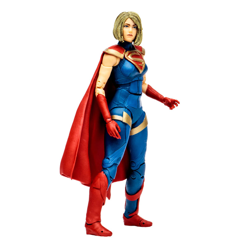 McFarlane Toys, DC Comic 7-inch Supergirl Action Figure with 22 Moving Parts, Collectible DC Injustice 2 Video Game Figure with Stand Base, Comic and Unique Collectible Character Card – Ages 12+