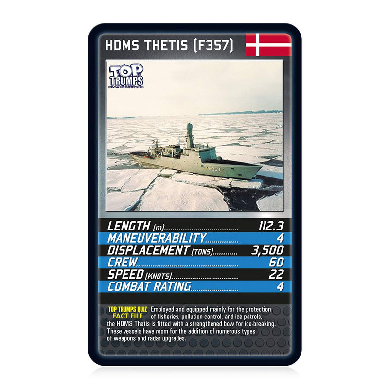 Top Trumps Battleships Classics Card Game, Discover some interesting facts in this educational packed game including the speed of the HMS Triumph, 2 plus players makes a great gift for ages 6 plus