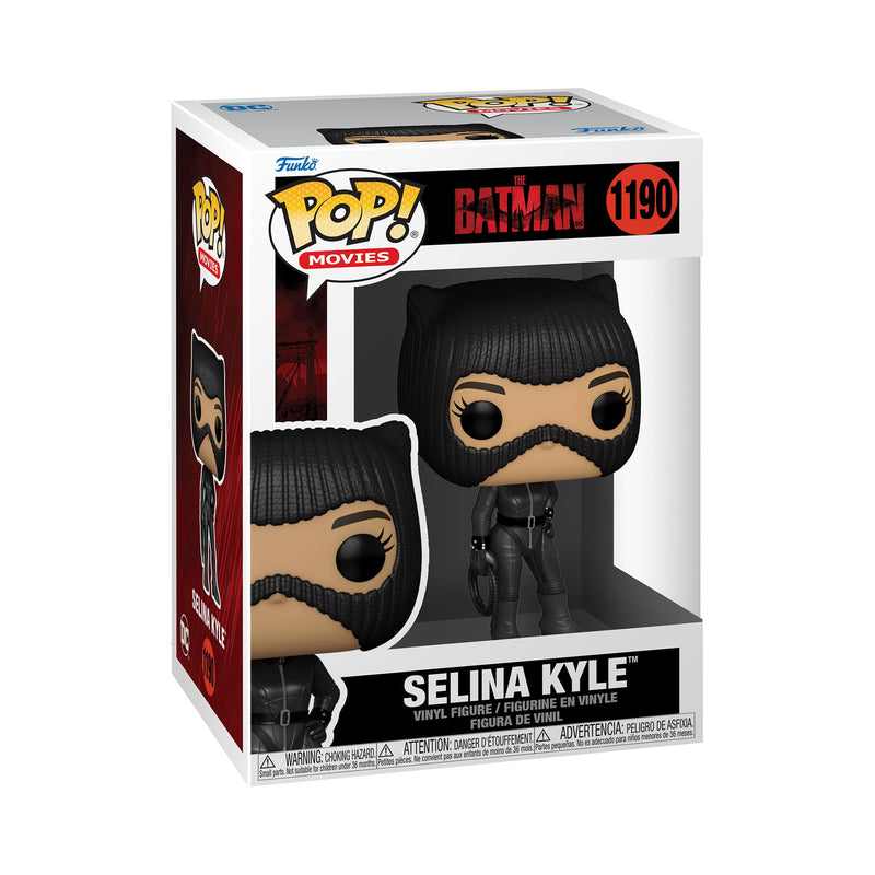 Funko POP! Movies: DC the Batman - Catwoman - Selina Kyle - 1/6 Odds for Rare Chase Variant - Collectable Vinyl Figure - Gift Idea - Official Merchandise - Toys for Kids & Adults - Movies Fans