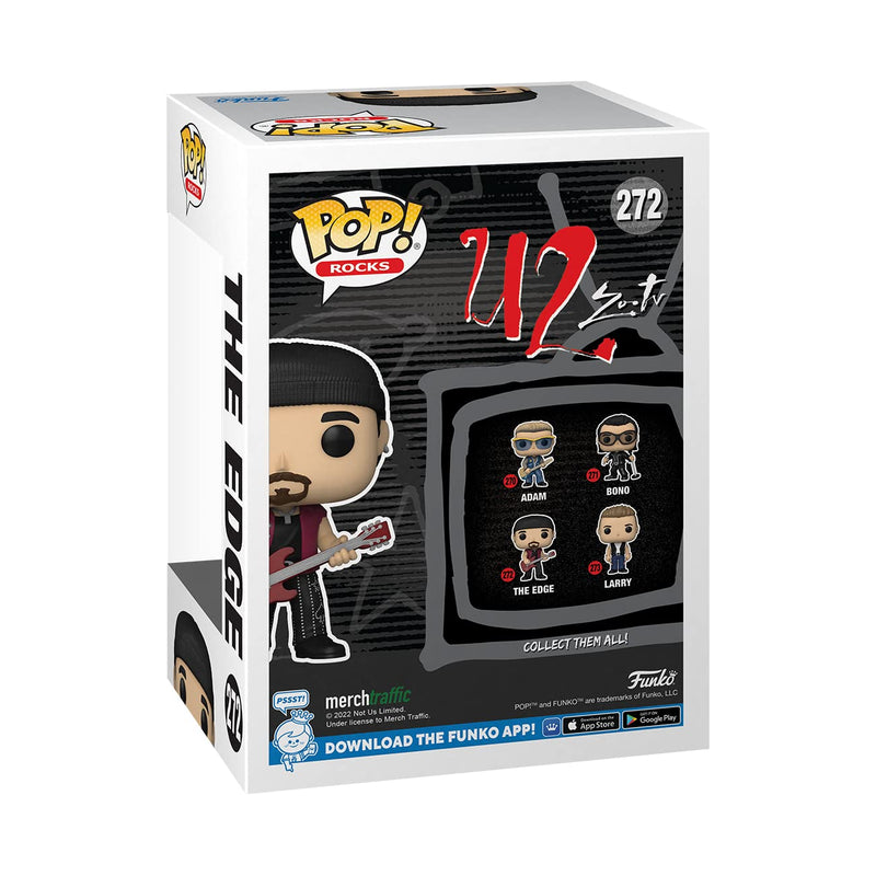 Funko POP! Rocks: U2 - ZooTV - the Edge - Collectable Vinyl Figure - Gift Idea - Official Merchandise - Toys for Kids & Adults - Music Fans - Model Figure for Collectors and Display