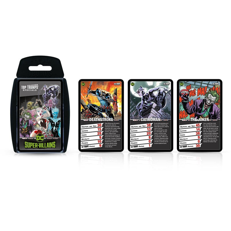 Top Trumps DC Comics Supervillains Special Card Game, play with Gotham’s iconic baddies from The Joker, Darkseid, Brainiac to Killer Frost and Harley Quinn, gift and toy for boys and girls aged 6+