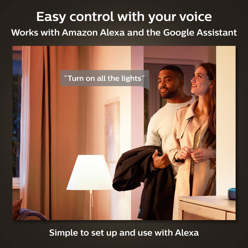 Philips Hue New White Smart Light Bulb 75W - 1100 Lumen (E27 Edison Screw) with Bluetooth. Works with Alexa, Google Assistant, Apple Homekit