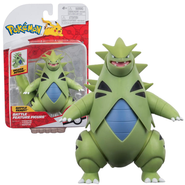 Pokemon Battle Figure Tyranitar 11 Cm with Dynamic Features – Officially licensed Pokemon Toys 2024