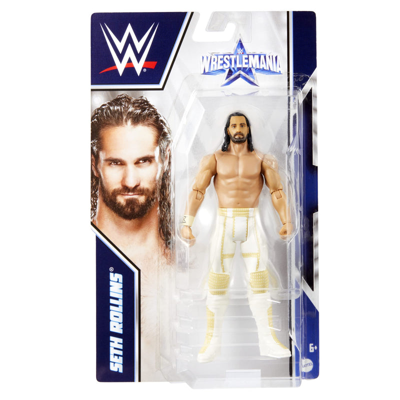 WWE WrestleMania Seth Rollins Action Figure, Posable 6-Inch Collectible & Gift for Ages 6 Years Old & Up, HDD78