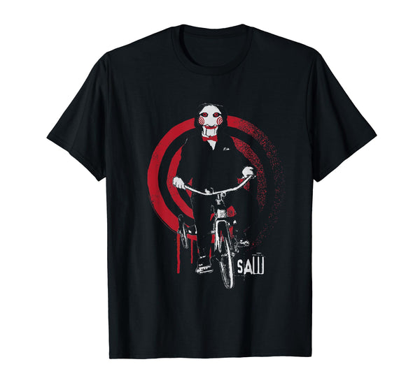 Saw Jigsaw on Bike T-Shirt