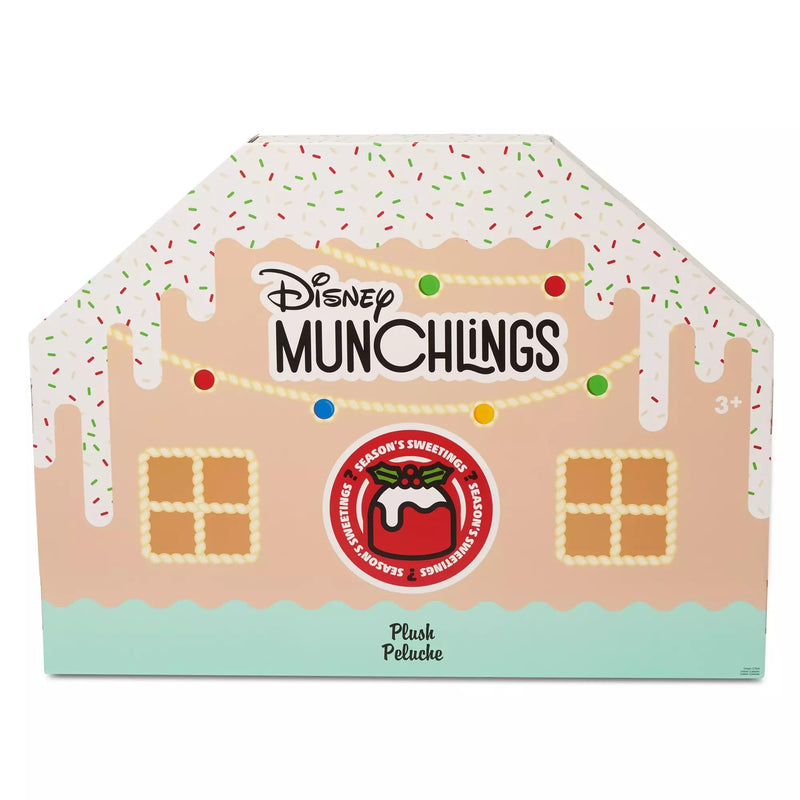 Disney Store Official Munchlings 12-Day Advent Calendar Plush - Season's Sweetings Exclusive - Micro 4-Inch Collectible Set - Countdown to Christmas - Disney Toy for Fans & Kids