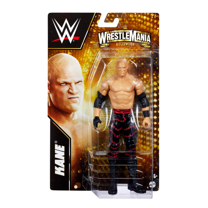 Mattel WWE Action Figure Kane WrestleMania Basics, Posable 6-inch Collectible for Ages 6 Years Old & Up, HKP84