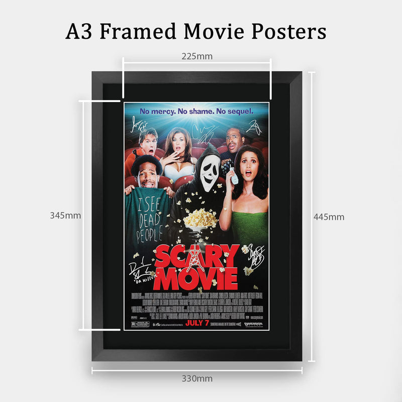 HWC Trading FR A3 Scary Movie Gifts Printed Poster Signed Autograph Picture for Movie Memorabilia Fans