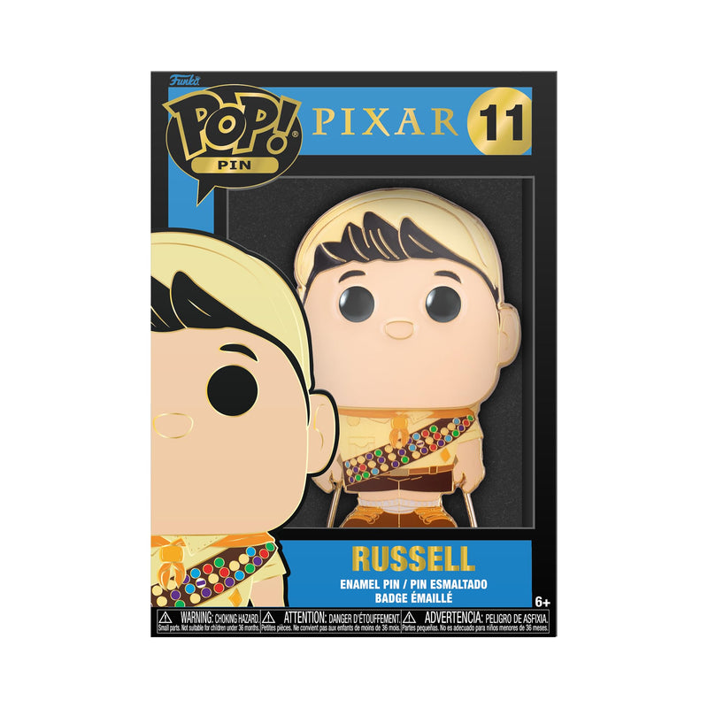 Funko Loungefly Large POP! Enamel Pin - Russell - DISNEY PIXAR: UP - RUSSEL - Disney Pixar: up Enamel Pins - Cute Collectable Novelty Brooch - for Backpacks & Bags - Gift Idea - Official Merchandise