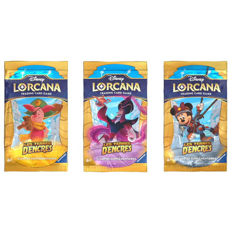 Ravensburger Disney Lorcana TCG Les Terres d'Inks Trading Card Game TCG Display 24 Boosters from 8 Years French Version