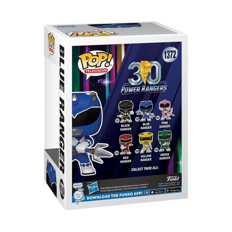 Funko POP! TV: Mighty Morphin Power Rangers 30th - Blue Ranger - Power Rangers TV - Collectable Vinyl Figure - Gift Idea - Official Merchandise - Toys for Kids & Adults - TV Fans