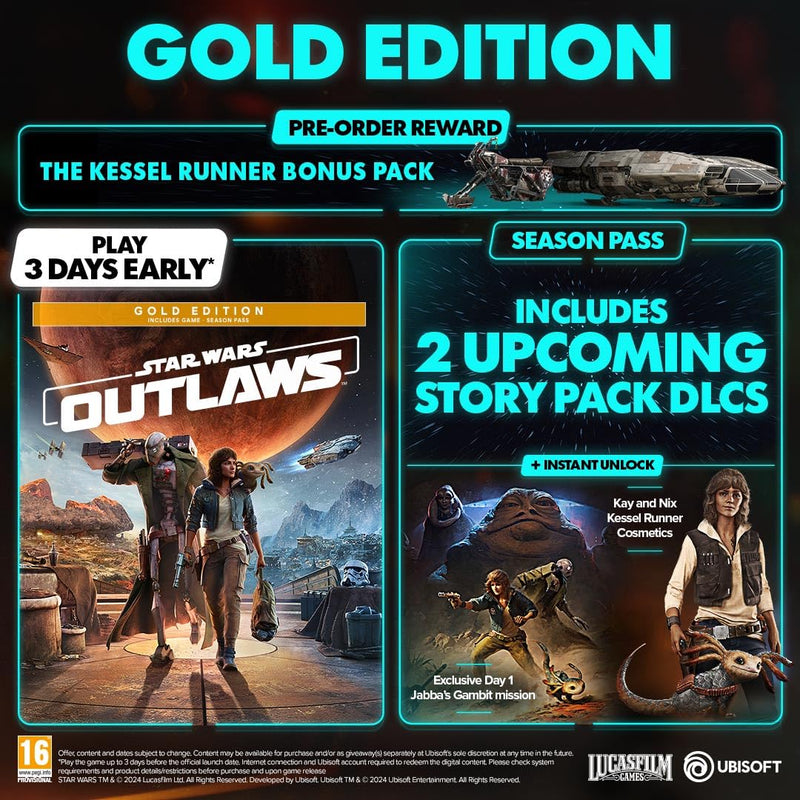 Star Wars Outlaws Gold Edition (Xbox Series X)