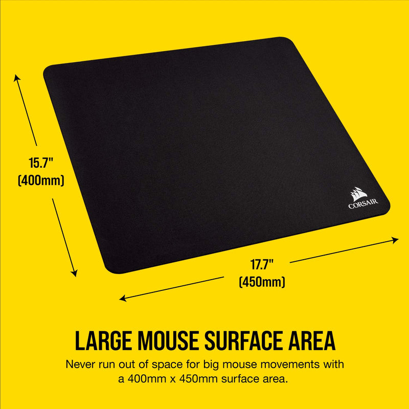 Corsair MM250 Champion Series, X-Large Premium Anti-Fray Cloth Performance Gaming Mouse Mat, Black