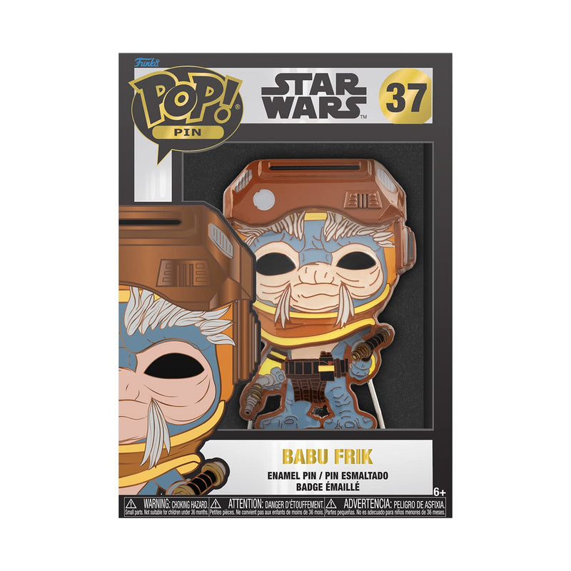 Funko Pop! Large Enamel Pin Star Wars: Babu Fink Frik - Star Wars Enamel Pins - Cute Collectable Novelty Brooch - for Backpacks & Bags - Gift Idea - Official Merchandise - Movies Fans