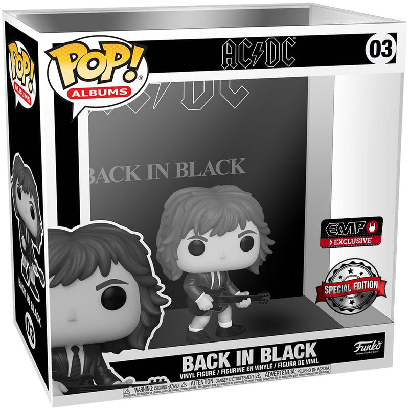 Funko Pop! Albums: AC/DC - Back In Black - Black & White - Music - Collectable Vinyl Figure - Gift Idea - Official Merchandise - Toys for Kids & Adults - Music Fans - Model Figure for Collectors