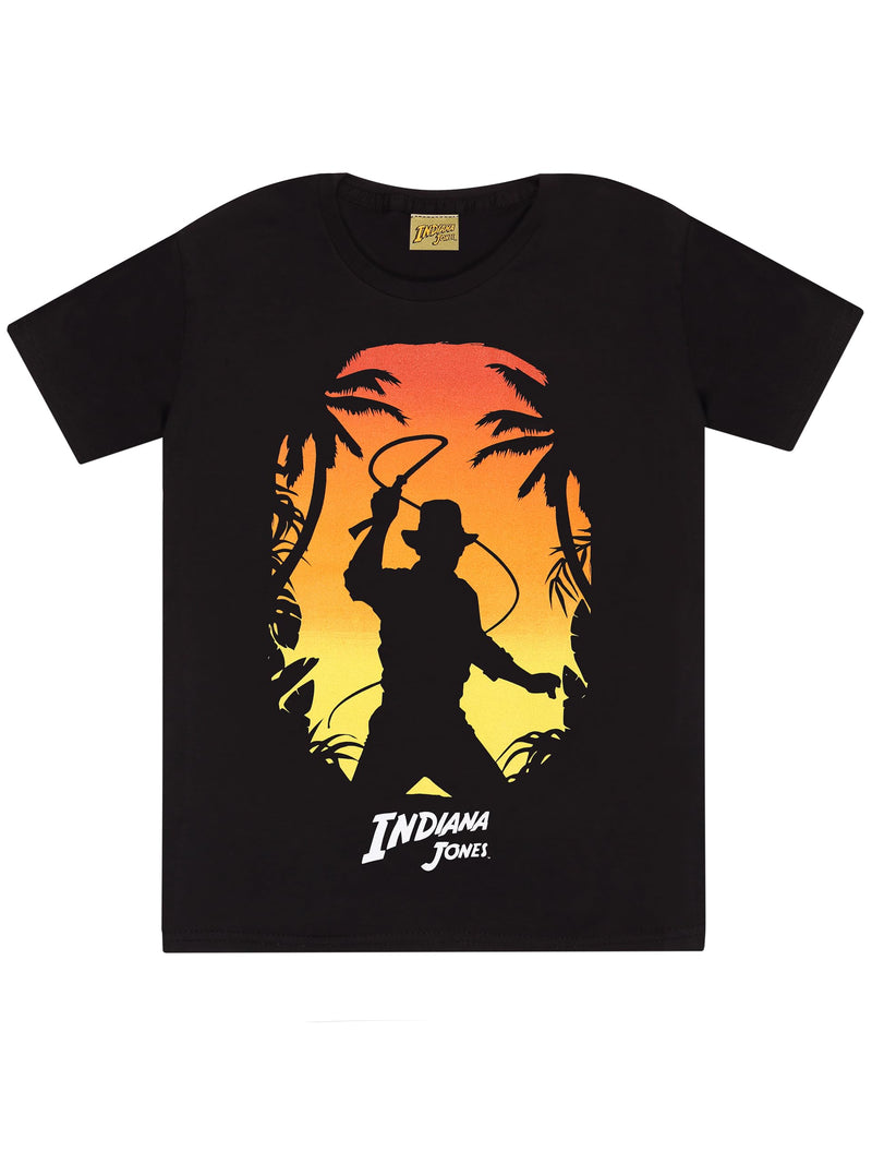 Disney Indiana Jones T-Shirt | Movie T Shirts for Men | Mens Indiana Jones T Shirt | Official Indiana Jones Merchandise | Medium Black