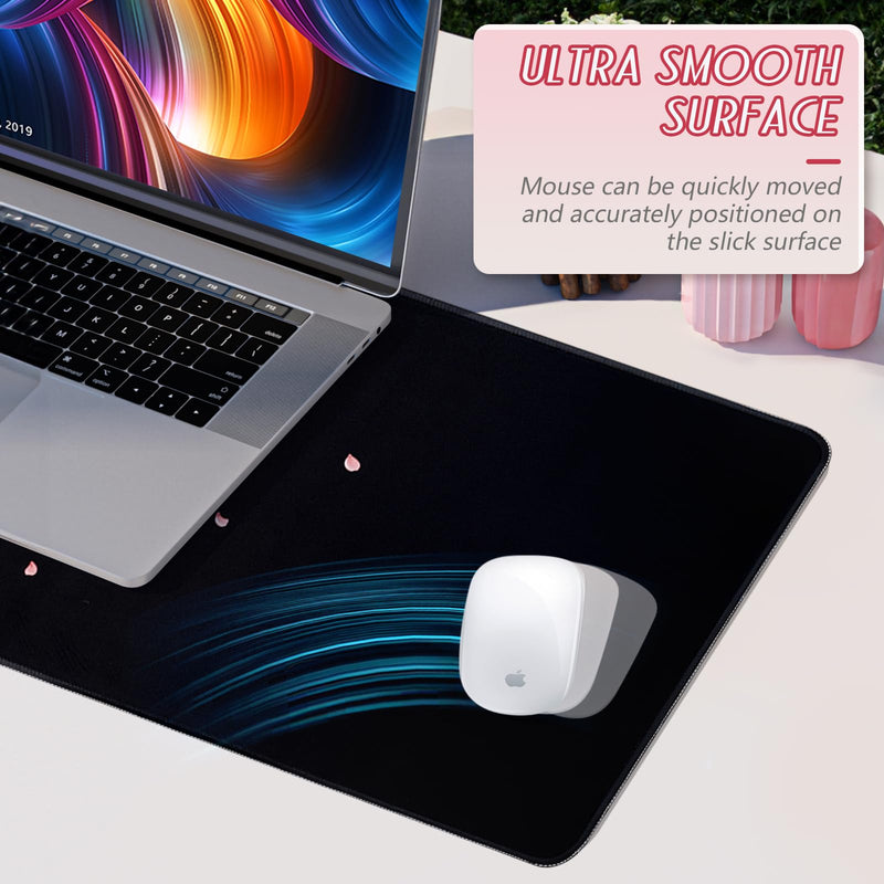 YUWLDD Mouse Pad Gaming Large Desk Pad (31.5 x 11.8 x0.12 inch) Washable Large Mouse Mat, Japanese Mouse Pad with Anti-Slip Rubber Base, Extended Mouse Pad for Office & Home.