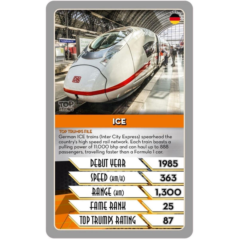 Trains Top Trumps Card Game