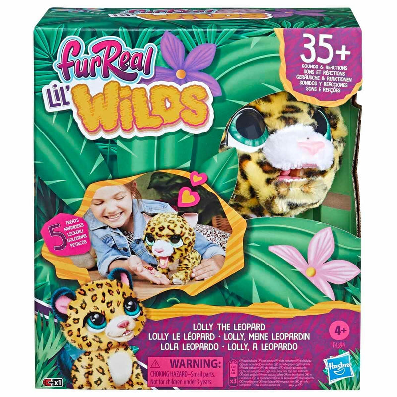 FurReal friends Lil’ Wilds Lolly the Leopard Animatronic Toy: Electronic Plush Pet, 40+ Sounds and Reactions; Ages 4 and Up, Multicolor (F4394)