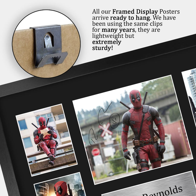 HWC Trading FR A3 Ryan Reynolds Deadpool Presents Printed Signed Autograph Picture for Movie Memorabilia Fans - A3 Framed