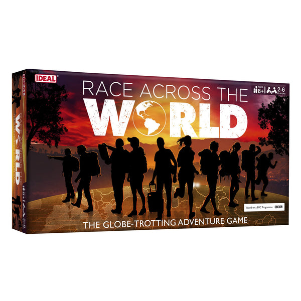 IDEAL | Race Across the World: The globe-trotting adventure game! | Family TV Show Game| For 2-6 Players | Ages 8+