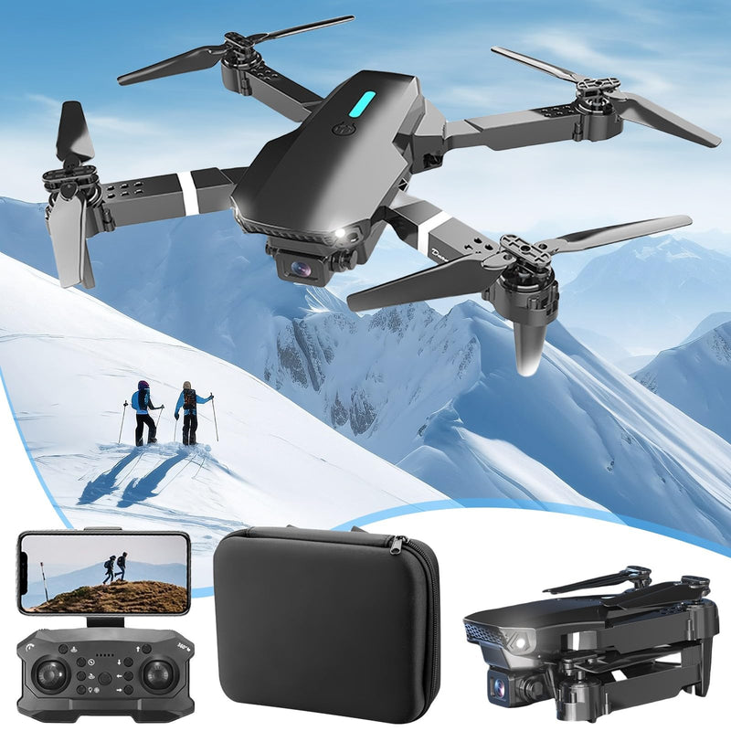 Clearance Drone With 1080p HD FPV Camera, 2.4GHz Wifi Mini 𝗗𝘂𝗮𝗹 Camera Drone Foldable RC Quadcopter For Adults And Kids App Control Drone Gifts For Beginners Lightning Deals Sales Today