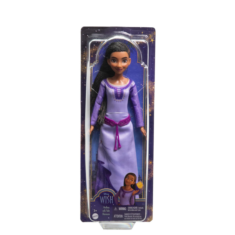 Mattel Disney Wish Asha of Rosas, Collectible Fashion Doll, Poseable Doll with Long Hair, Removable Outfit, Shoes, and Doll Accessories, Toys for Ages 3 and Up, One Doll, HPX23