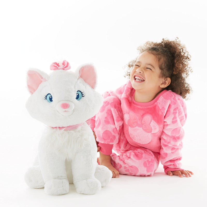 Disney Store Official Marie Large Soft Plush Toy, The Aristocats, 45cm/17", Cuddly Toy with Fluffy Hair and Tail, Collar and Bow Detail, Suitable for All Ages