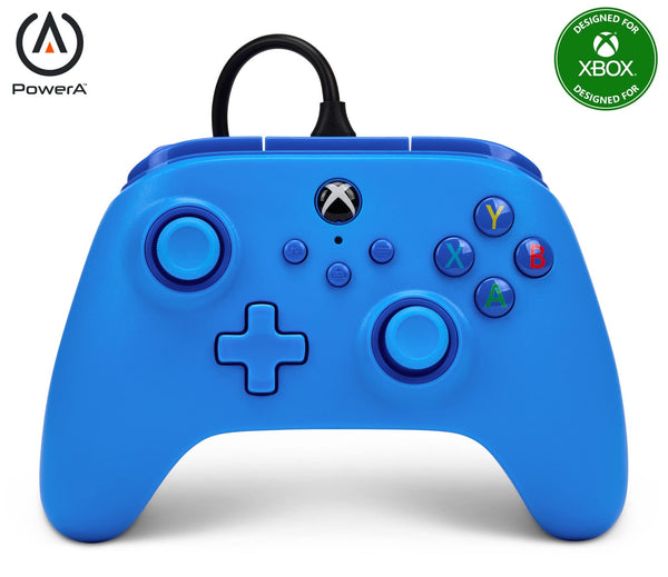 PowerA Wired Controller For Xbox Series X|S - Blue, Gamepad, Video Game Controller Works with Xbox One