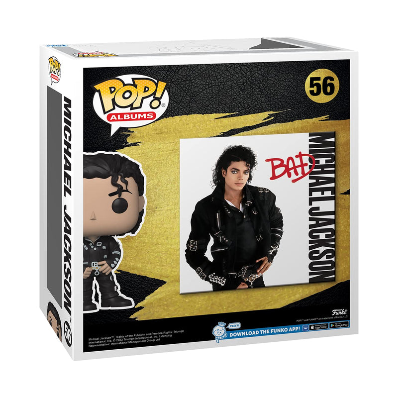 Funko Pop! Albums: Michael Jackson - Bad - Music - Collectable Vinyl Figure - Gift Idea - Official Merchandise - Toys for Kids & Adults - Music Fans - Model Figure for Collectors and Display