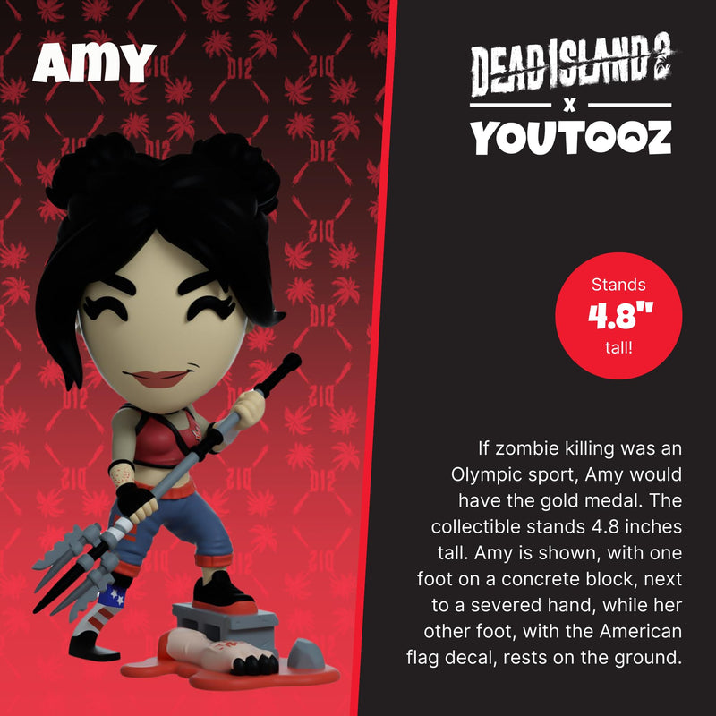 Youtooz Amy 4.8" Vinyl Figure, Official Licensed Collectible from Dead Island 2" Videogame, by Youtooz Dead Island Collection