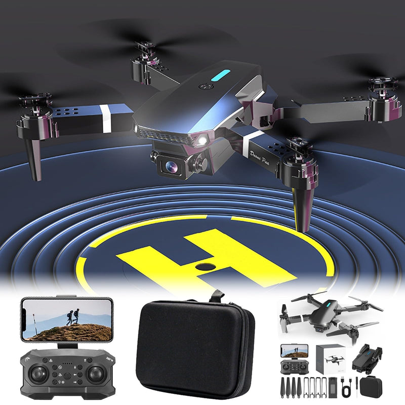 Clearance Drone With 1080p HD FPV Camera, 2.4GHz Wifi Mini 𝗗𝘂𝗮𝗹 Camera Drone Foldable RC Quadcopter For Adults And Kids App Control Drone Gifts For Beginners Lightning Deals Sales Today