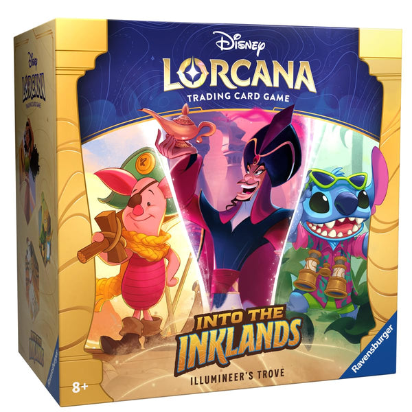 Ravensburger 11098292 Disney Lorcana Trading Card Game for Adults & Kids Age 8 Years Up-Illumineer's Trove Set 3: Into The Inklands-Collectable TCG, Black, One Size